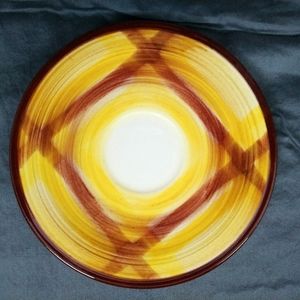 Vernon ware saucers in Organdie